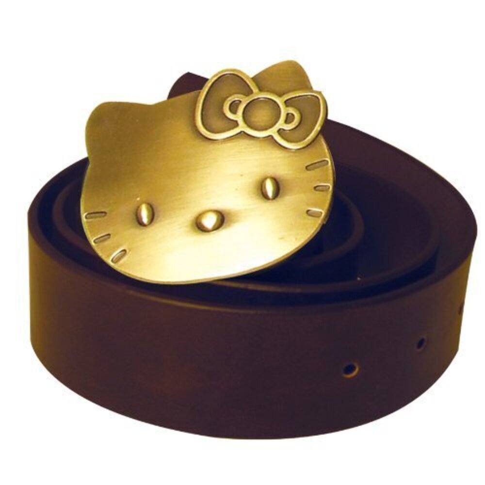8191 Hello Kitty Deluxe Quality Pu Leather Belt Range., Brass Oxidized